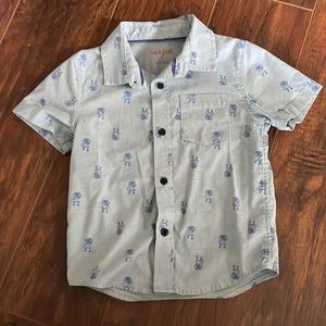 T-Rex button down